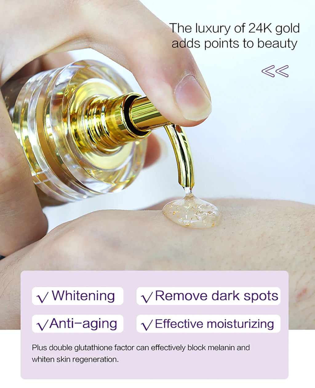 Soro anti-manchas pretas AILKE, essência iluminadora para uma tez uniforme e radiante, reduz sardas, pigmentação, 120 ml