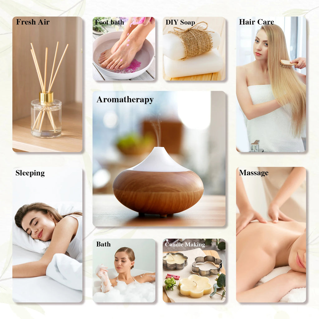 Mayjam 28 peças de óleos essenciais naturais puros, conjunto de presente para umidificador, difusor, lavanda, baunilha, sálvia, jasmim, rosa