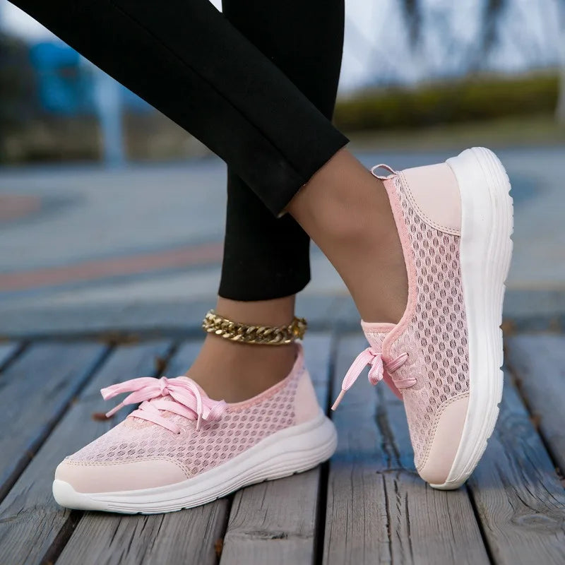 Yrzl mulher tênis deslizamento em sapatos casuais malha respirável confortável macio clássico condução mocassins sapatos para senhoras
