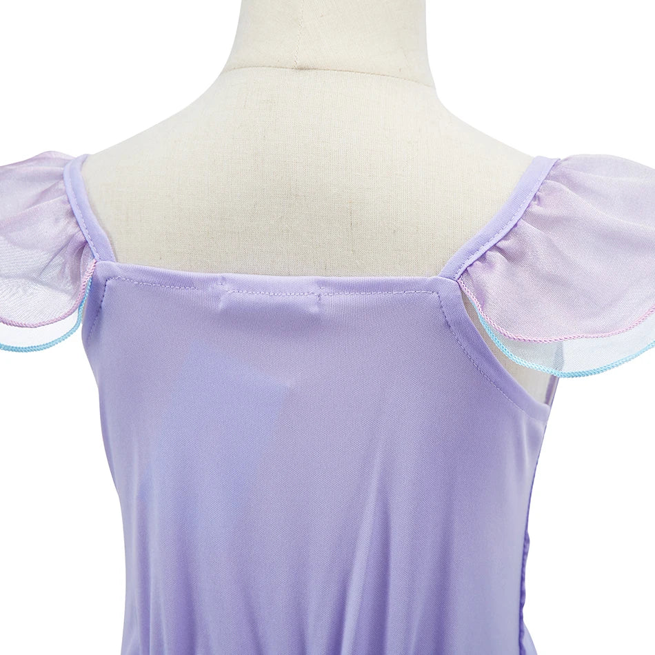 Crianças neve branca cinderela aurora anna elsa traje menina cosplay vestido crianças encanto mirabel pequena sereia roupas de halloween