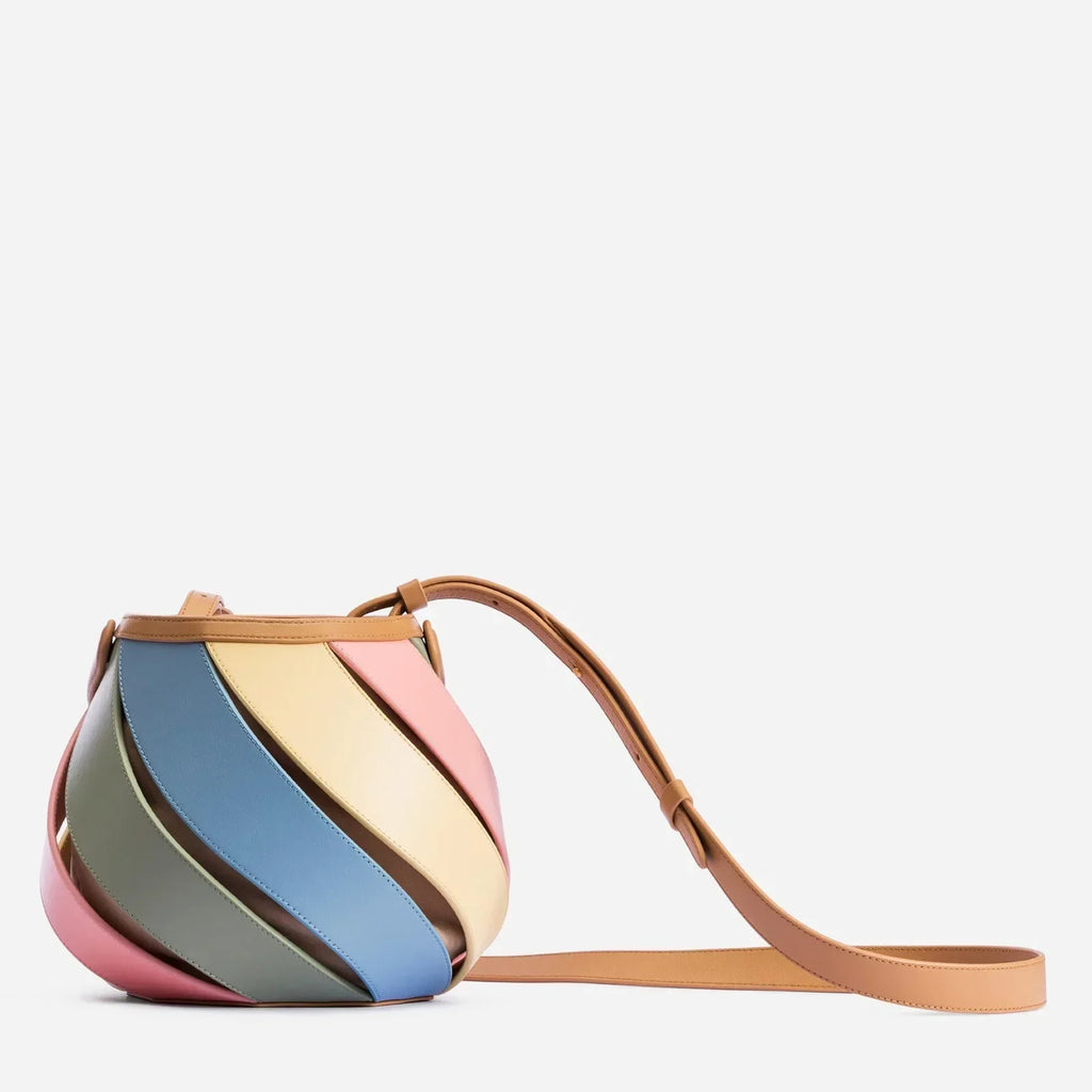 Bolsa feminina retrô de balde geométrico, elegante bolsa versátil de textura feminina, estilista de luxo, 2023