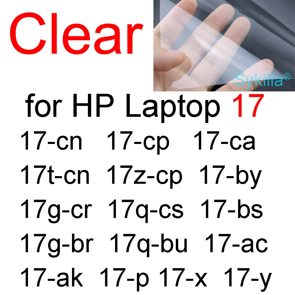Protetor de tela para laptop HP 14 15 17 14- hc ee fq 14-ep 15-fd 15-fc 15-ef 15t cp 17-cn Essential Frosted Matte HD Skin Film