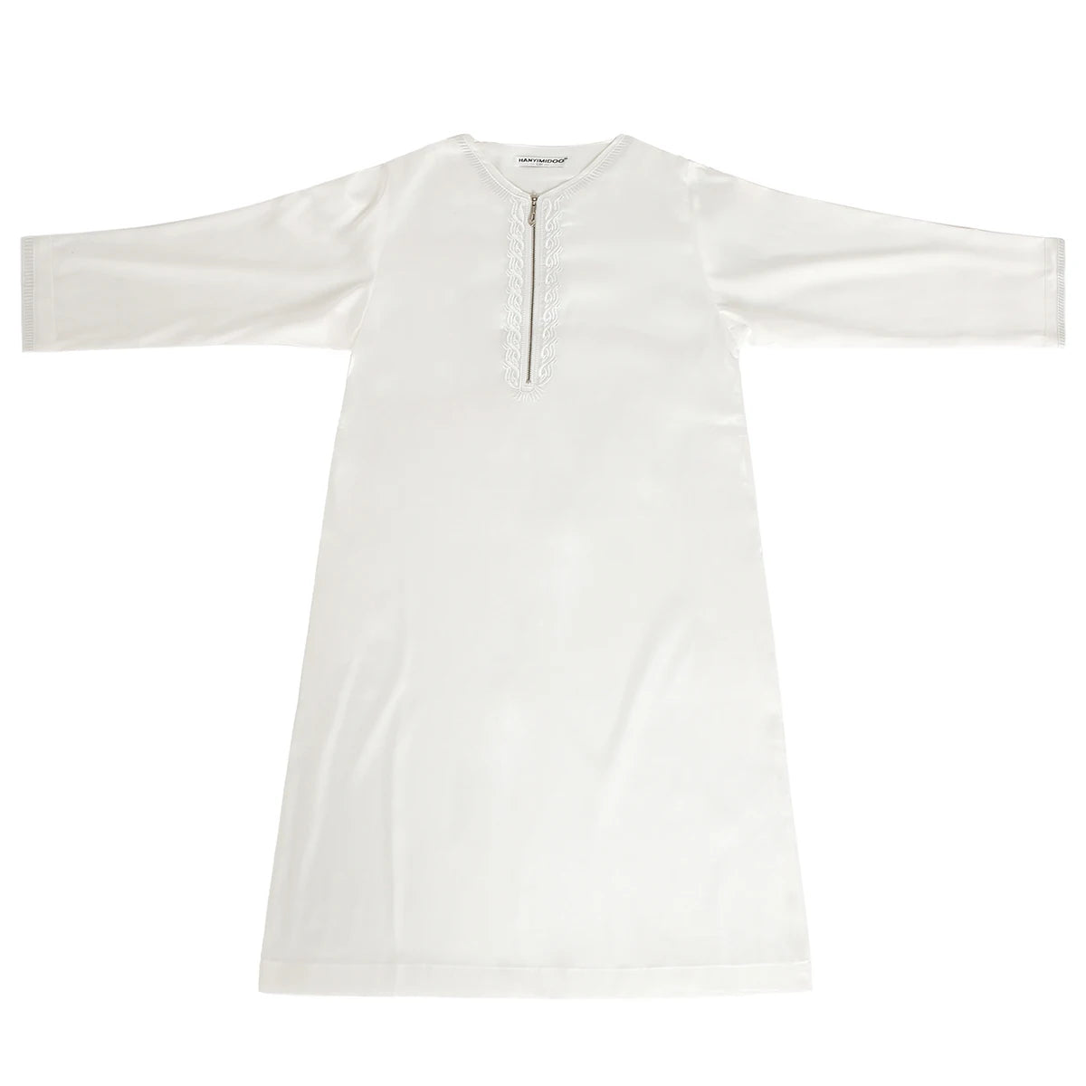 Crianças muçulmanas Abaya Ramadan Jubba Prayer Thobe, vestido longo islâmico para crianças, vestido com o pescoço para meninos, Kaftan Dubai e árabe