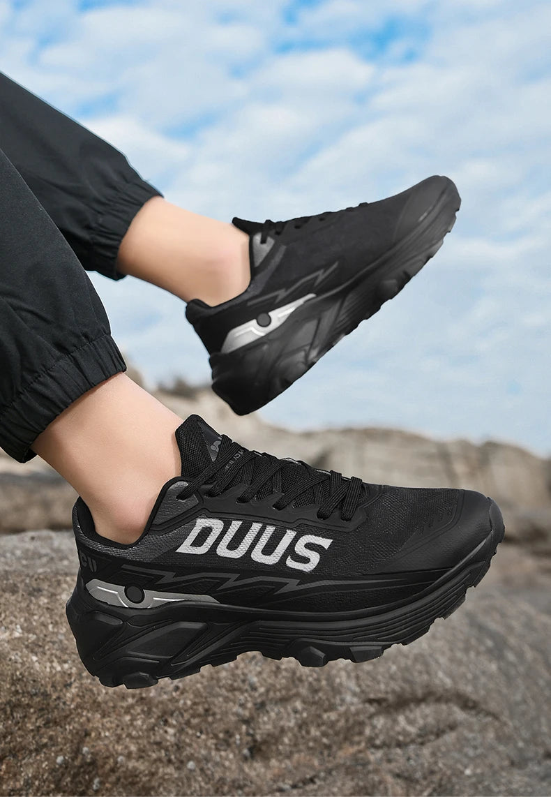 Tênis Casual Masculino 2026: Tênis de Corrida Ultraleve com Amortecimento, Calçado Esportivo Masculino Respirável com Sola Grossa e Malha para Corrida