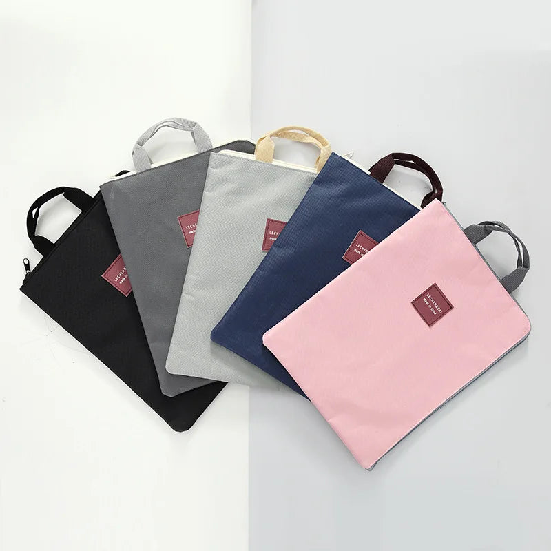 Bolsa simples bolsa para portátil multi-função impermeável saco de negócios estudante papelaria saco