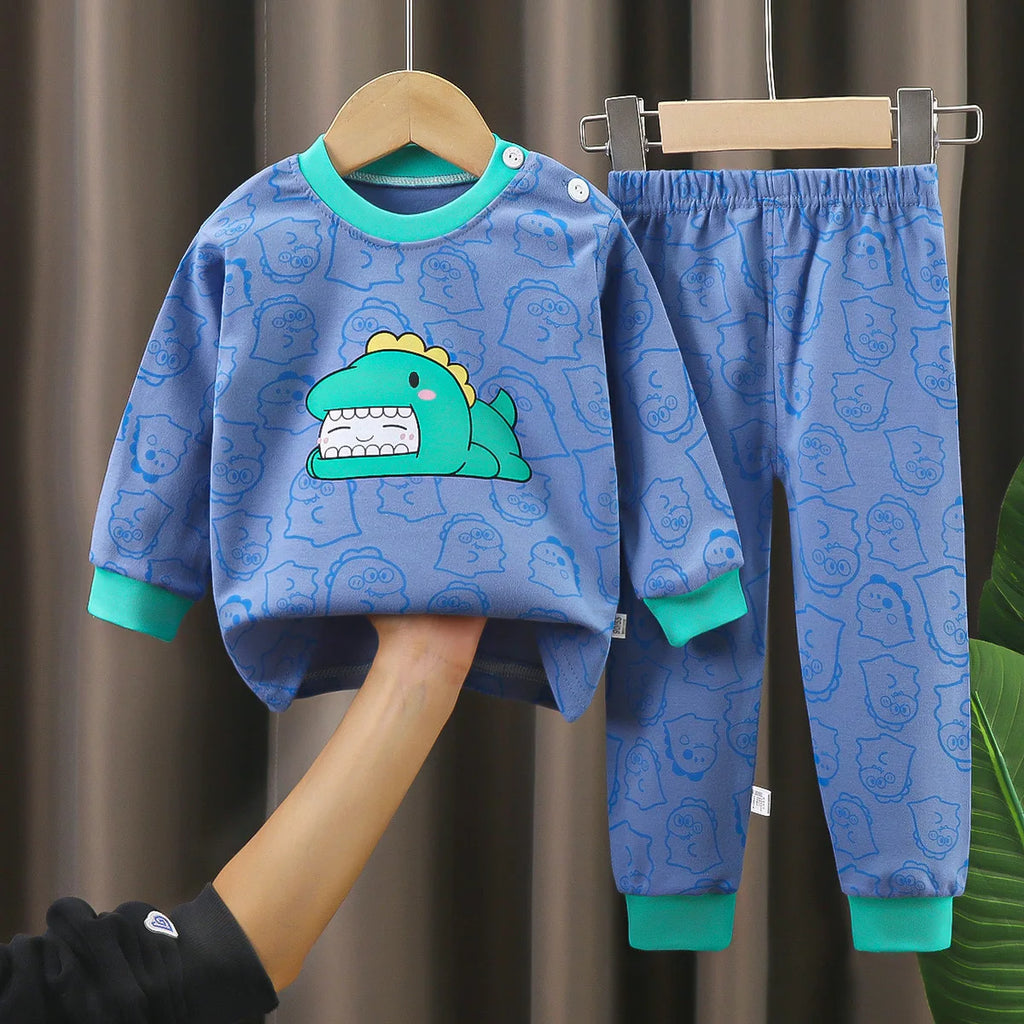 Crianças roupas conjuntos de roupas infantis meninos meninas algodão outono inverno roupas calças pijamas roupa interior