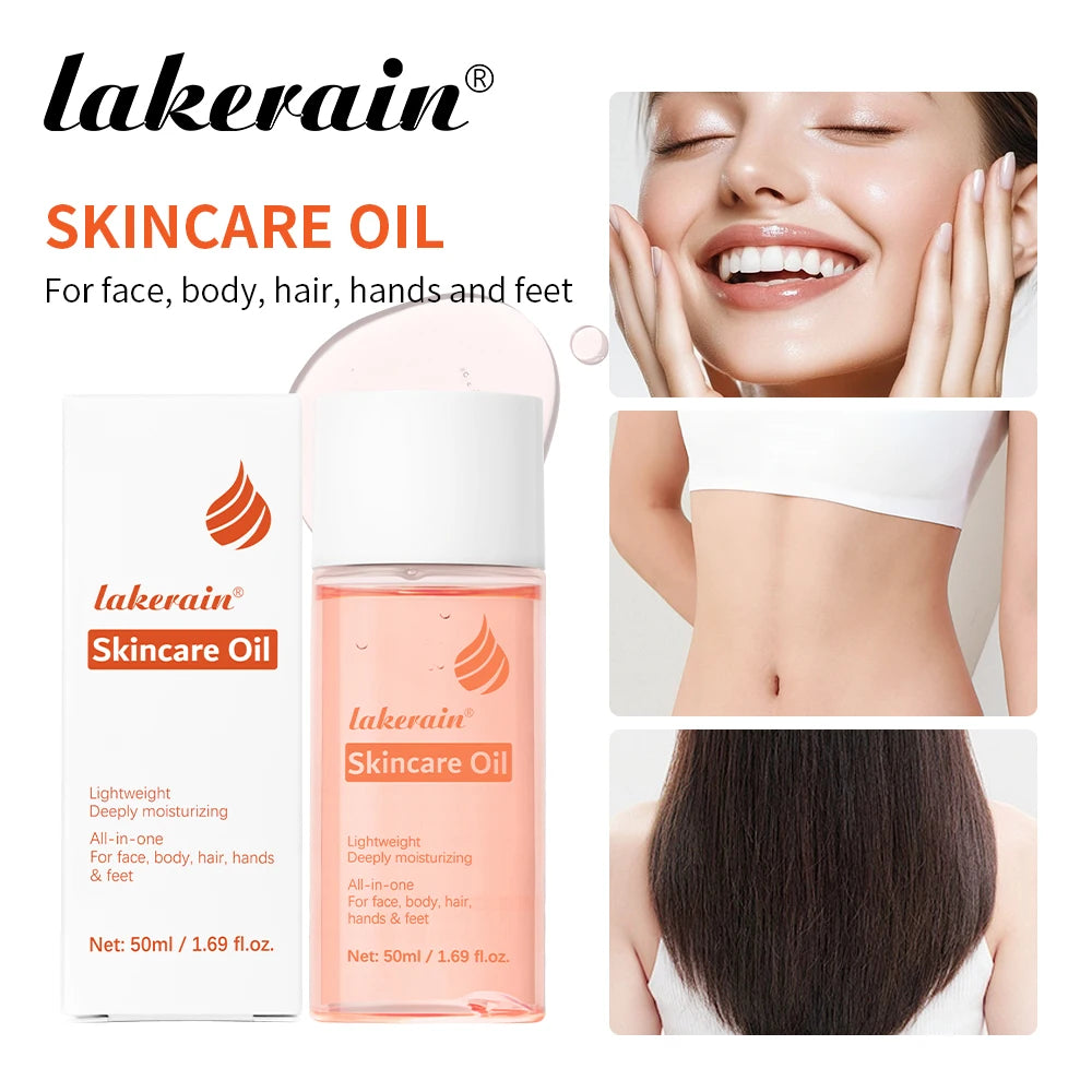 Óleo de cuidados com a pele vitamina e essência de cuidados com a pele para cicatrizes marcas de gravidez facial corpo hidratante óleo para todos os tipos de pele