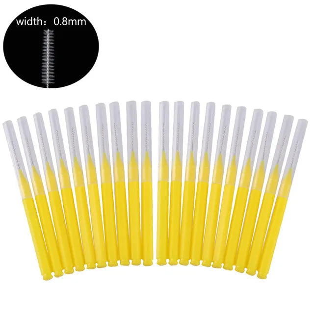 Descartável Brow Lifting Brushes, Mini Escova De Sobrancelha, Bendable Micro Cílios Aplicadores, Ferramentas De Maquiagem, Bendable, 20Pcs