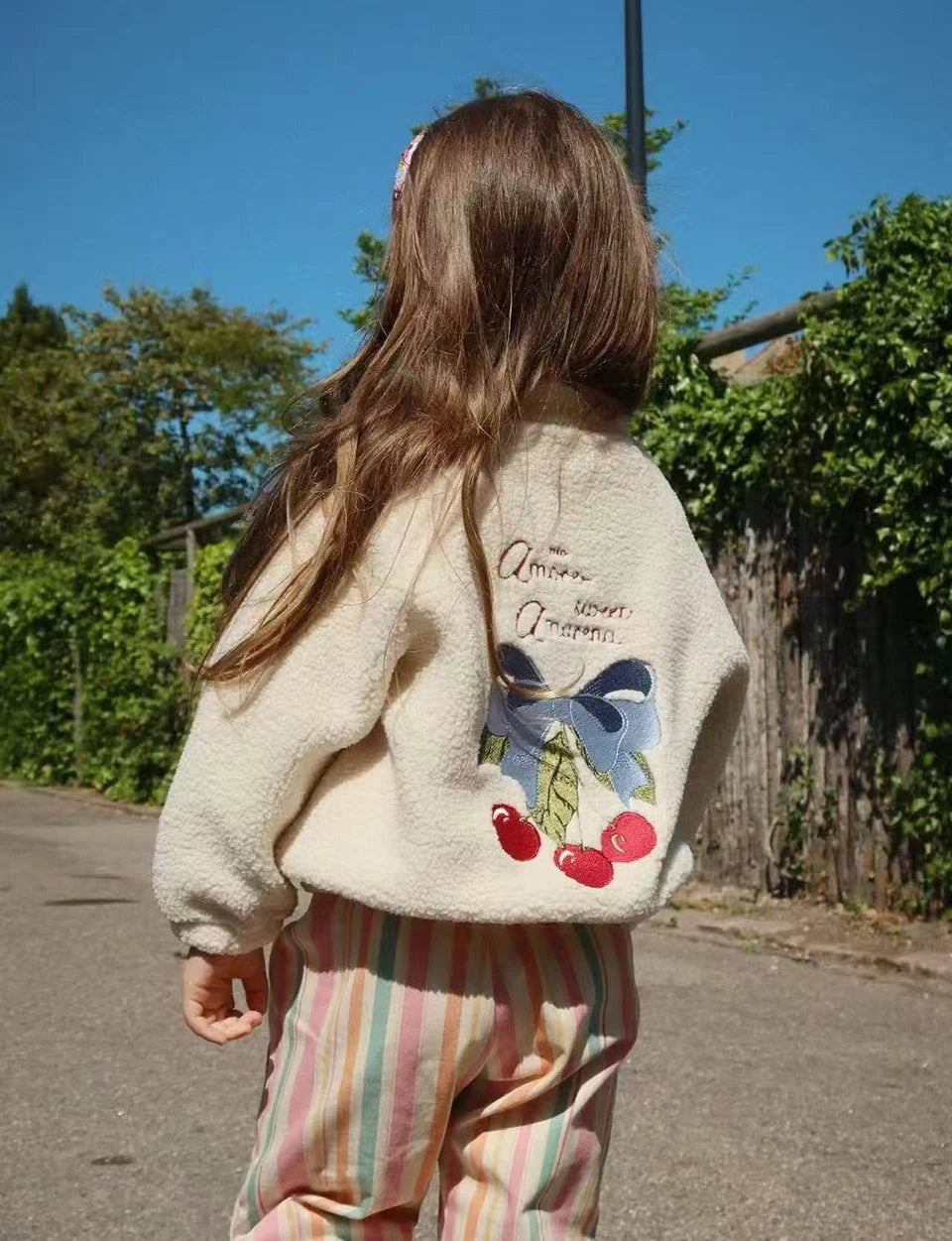 2024 inverno ks crianças algodão lã de cordeiro quente outerwear roupas meninas impressão casacos do bebê meninos mais jaquetas de lã crianças roupas