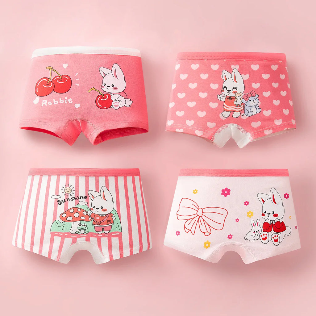 Meninas roupa interior menina boxer shorts 2-14 anos estudante princesa dos desenhos animados calcinha de algodão respirável crianças boxer cuecas