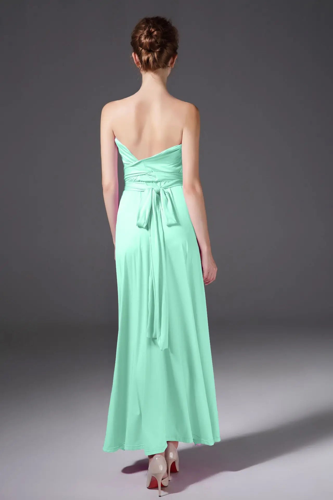 Vestido Maxi Club Boho para mulheres, bandagem vermelha, vestido de festa longo, madrinhas multiway, robe infinito conversível, sexy