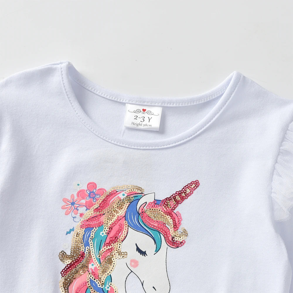 Dxton princesa bolo malha vestido meninas vestido de festa de aniversário branco crianças roupas de algodão outono crianças dos desenhos animados lantejoulas outfits
