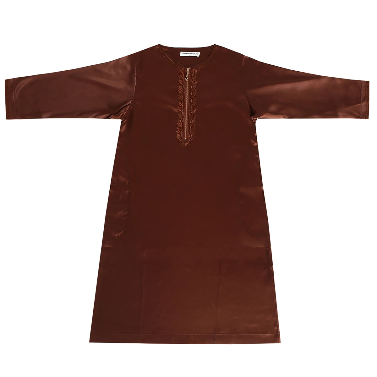 Crianças muçulmanas Abaya Ramadan Jubba Prayer Thobe, vestido longo islâmico para crianças, vestido com o pescoço para meninos, Kaftan Dubai e árabe