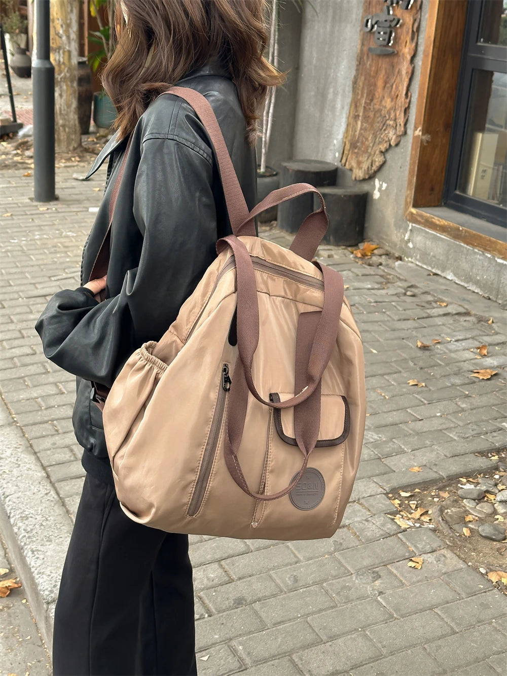 mochila femininas bolsa escolar bolsas femininas promoção Mochilas de moda multifuncionais de grandes dimensões para mulheres bolsa de ombro de separação seca e molhada de grande capacidade para viagens esportivas