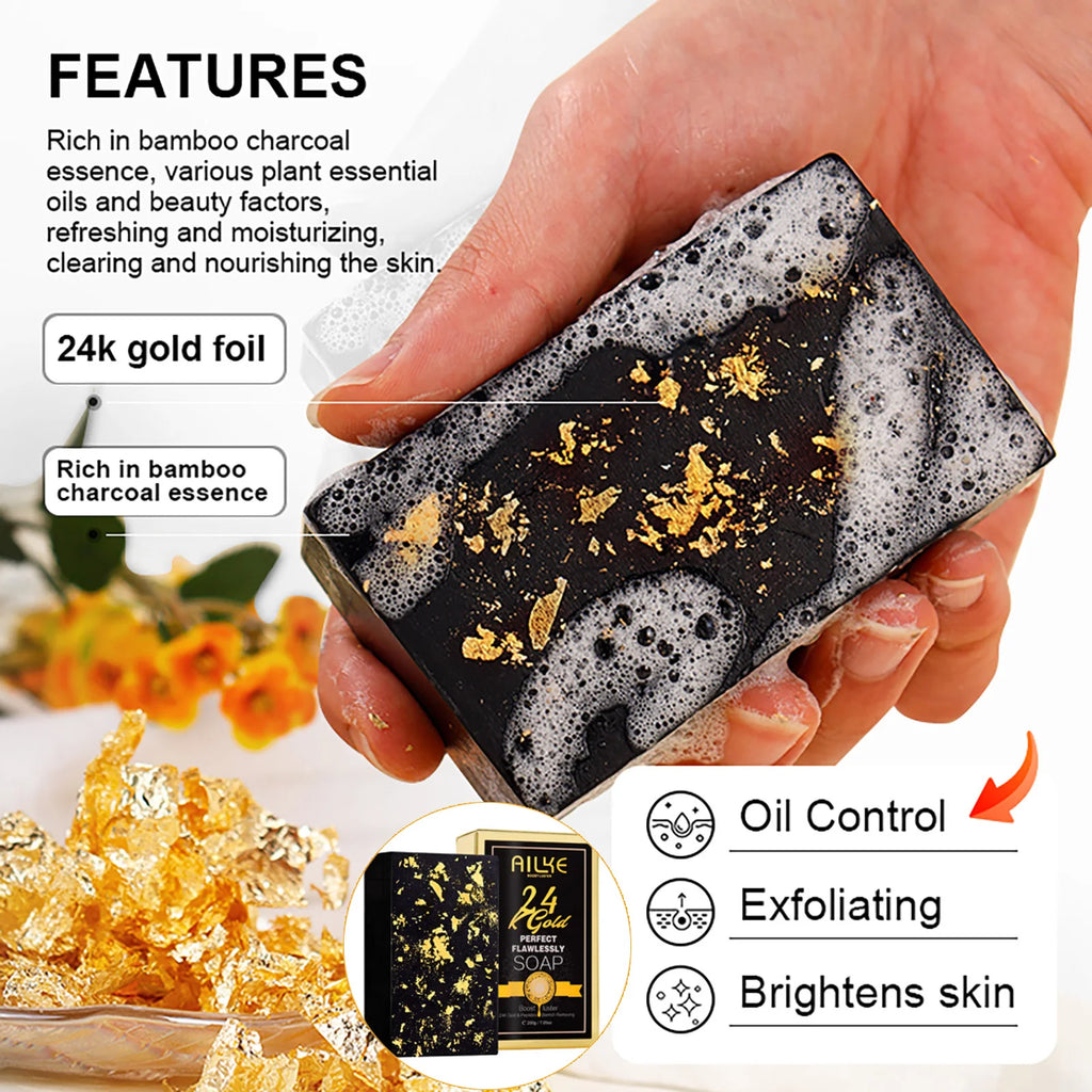 Ailke 24K Ouro Colágeno Creme Articulação Remoção de Manchas Escuras Forte Clareamento Rosto Anti Envelhecimento Conjunto de Cuidados com a Pele