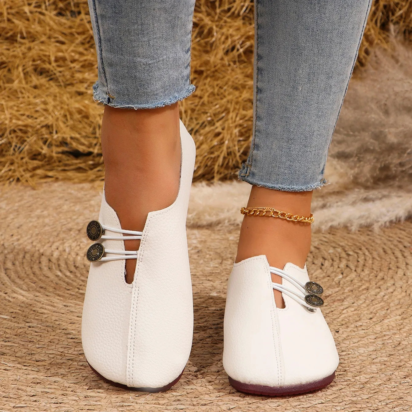 Mulheres apartamentos sapatos 2024 nova primavera outono casual confortável sapatos de barco mocassins dedo do pé redondo ballet ao ar livre fundo macio sapatos planos