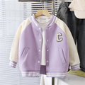 Meninos meninas jaquetas de beisebol crianças carta outono casaco nova primavera moda esportes outerwear crianças casual retalhos roupas 2-10y