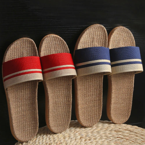36-45 sandálias planas chinelos de praia verão casa linho leve eva antiderrapante slides para homens mulheres indoor ao ar livre flip flops