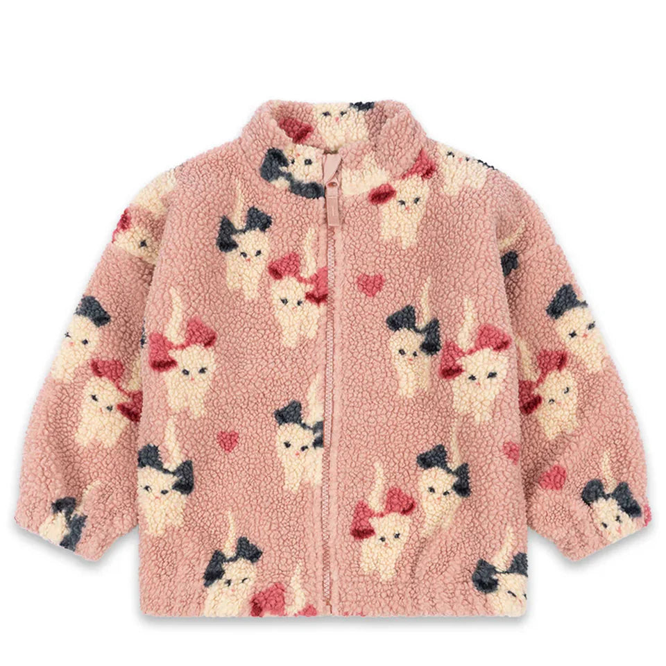2024 inverno ks crianças algodão lã de cordeiro quente outerwear roupas meninas impressão casacos do bebê meninos mais jaquetas de lã crianças roupas