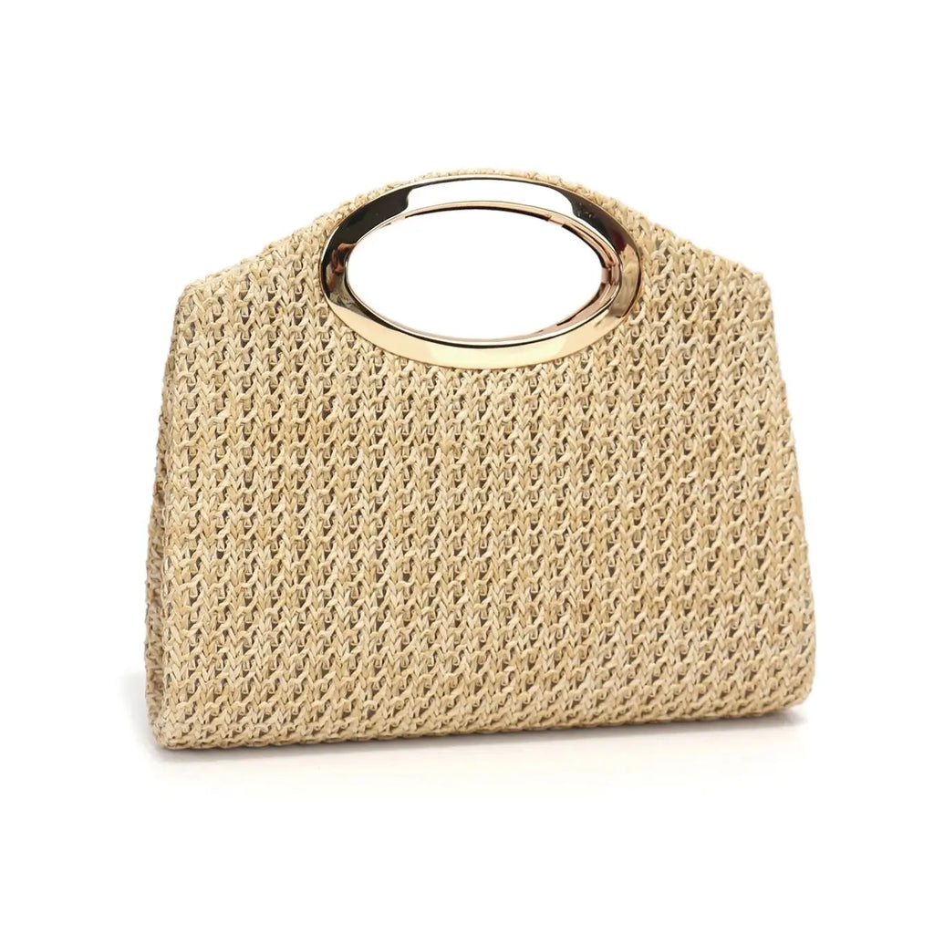 Senhoras bolsa de palha sacos de noite pérola flip capa saco cosmético praia férias essencial portátil envelope embreagem bolsa
