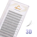 Aguud 3d/5d/7d/9d fino pré-fabricado fãs lash extensão pontiaguda base promade pico fãs cluster cílios volume russo lash extensão
