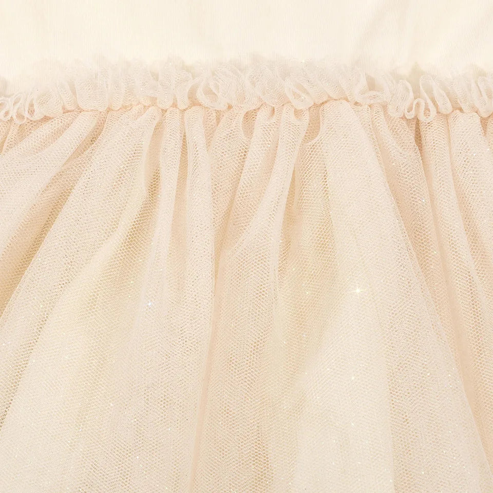 Verão ks bebê meninas cereja malha vestido crianças roupas meninas vestidos de princesa saias festa de natal manga longa vestidos