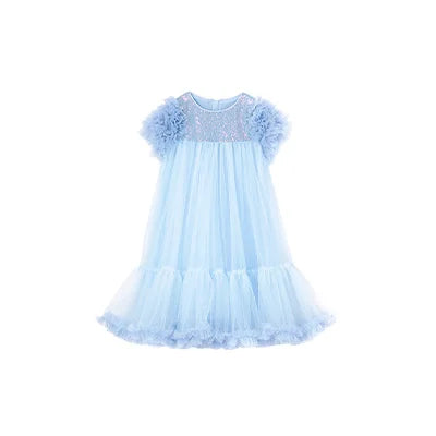 Baby Girls' Gaze Sequins Vestidos, Purple Princess Clothing, 3T, 12T, Kids Wear, Cute Children Party, Bridemaid Clothes, Verão, 2022