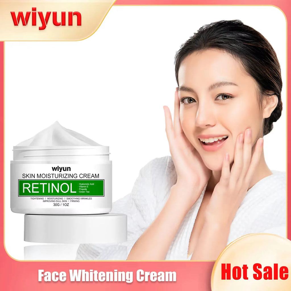 Retinol hidratante creme facial, iluminar, melanina, maçante Poro, encolhendo, hidratante, suave, escuro S-Pot removedor, loção