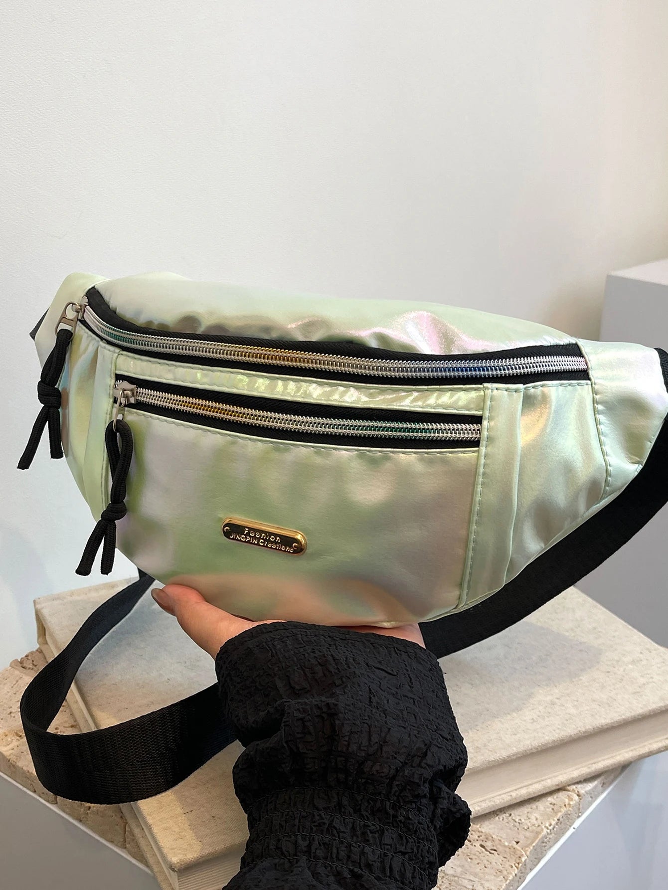 Crossbody Fanny Pack para homens e mulheres, Bolsa de cintura, Bolsa de cinto para viagem, caminhada, corrida, caminhada, ciclismo, Easy Carry, qualquer telefone, carteira