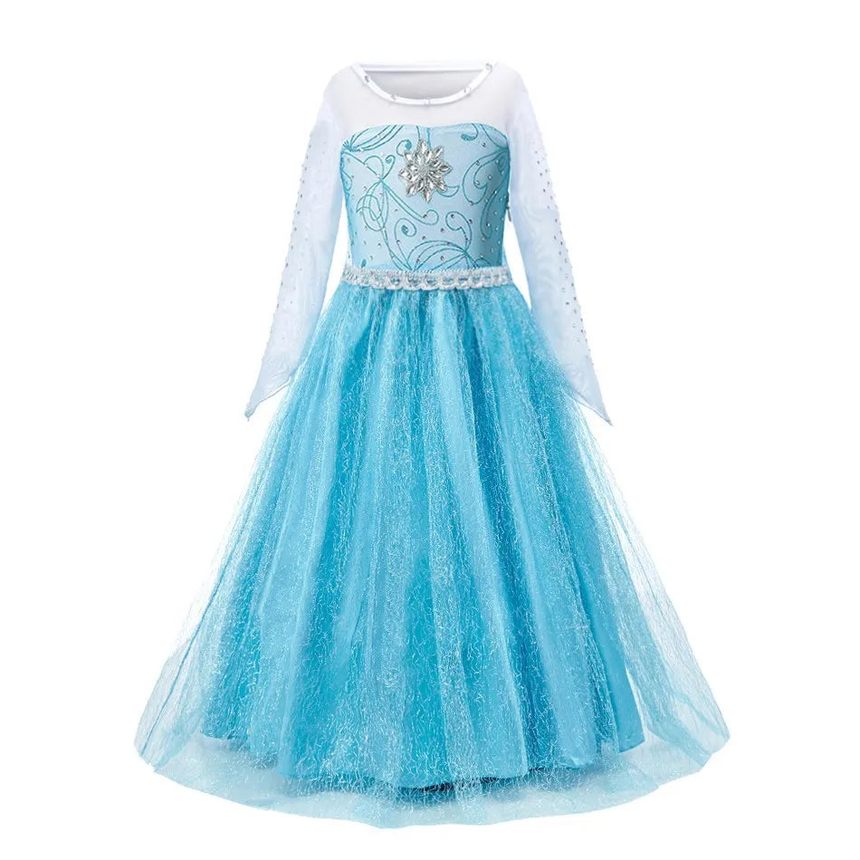 Crianças neve branca cinderela aurora anna elsa traje menina cosplay vestido crianças encanto mirabel pequena sereia roupas de halloween