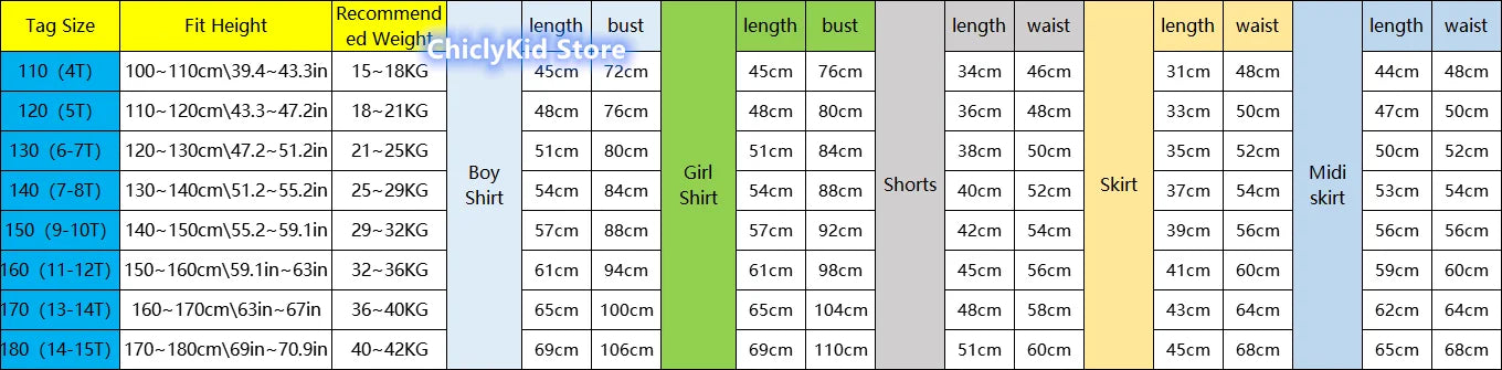 Meninas coreano japonês preppy listrado blusa saias meninos camisas shorts crianças conjuntos de roupas verão estudantes uniformes escolares