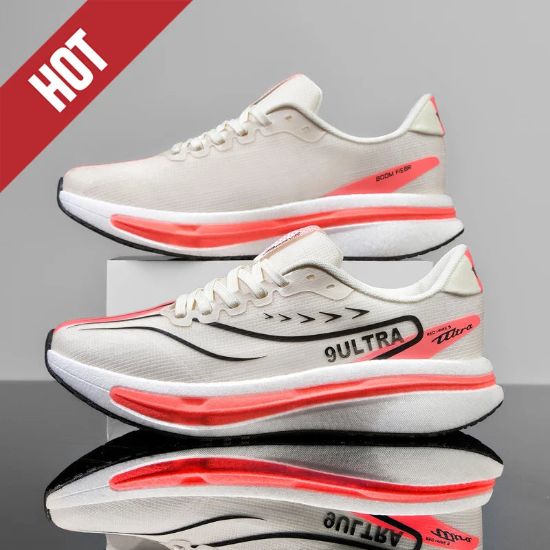 NOVO Tênis de Corrida com Placa de Carbono Especializado para Maratona Masculino e Feminino, Respirável, Ultraleve, Confortável, Esportivo e Casual
