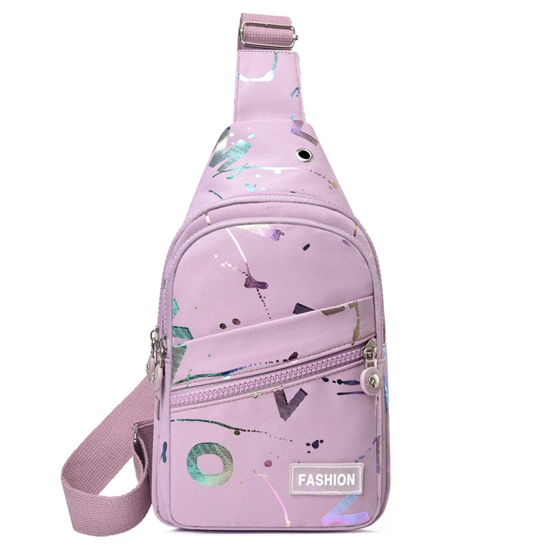 Mochila pequena Sling para mulheres, Crossbody Chest Bag, Daypack for Travel, Sport Sling