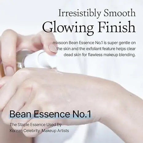 Mixsoon Essência de Feijão - Exfoliante, Hidratante, Extrato de Feijão Fermentado, Fórmula Suave para Pele Suave 50ml / 1,69 fl.oz. Coreano