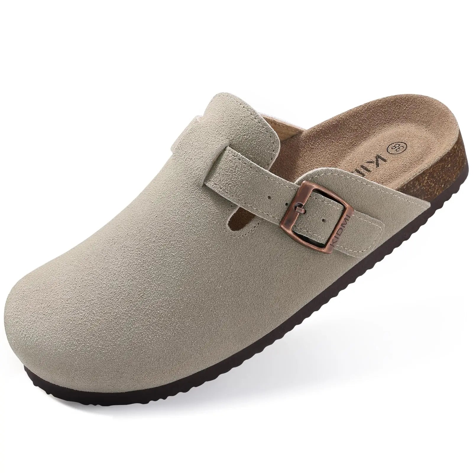 Unissex macio footbed tamanco moda retro marcas tamancos de cortiça sapatos para mulheres chinelos casuais confortáveis com suporte de arco