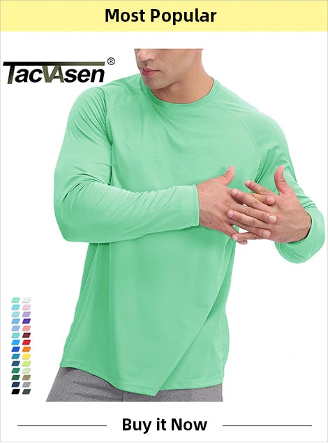 Tacvasen-camiseta de manga curta com bolsos com zíper para homens, roupas de estilo safári, cor sólida, para caminhadas e trabalho, para o verão