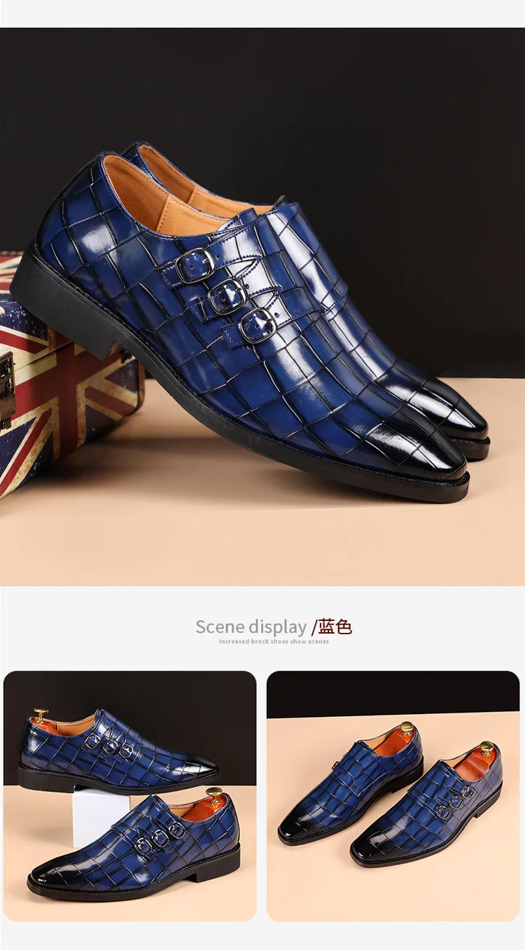 Deslizamento em sapatos masculinos oxfords moda negócios escritório sapatos masculinos clássico de luxo couro masculino ternos sapatos sapato casamento italiano