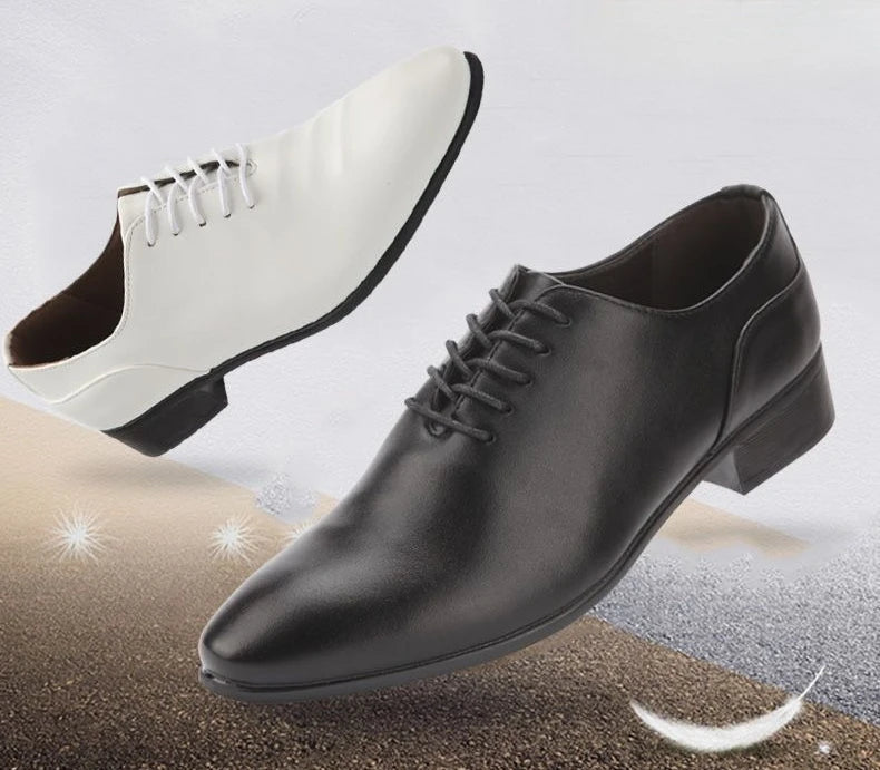Branco apontou toe macio rendas até sapatos formais masculinos cavalheiro escritório novo 39 calçado barato liquidação baixo preço sapato social masculino