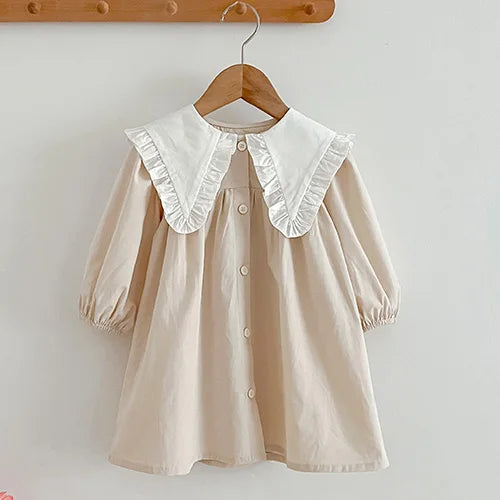 2025 nova primavera irmã vestido crianças roupas crianças vestidos de princesa manga comprida algodão bordado 1-6yrs bebê menina vestido de festa