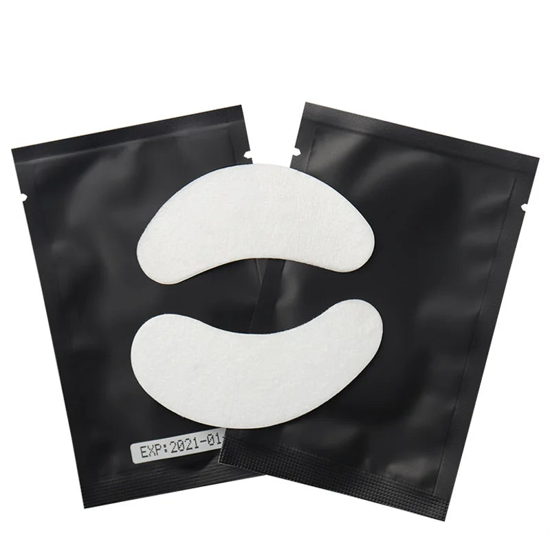 50 pares de remendo de extensão de cílios hidrogel almofada de olho gel adesivo de papel sob almofadas de olho remendos de cílios ferramenta de maquiagem suprimentos de beleza