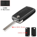 Keyyou para citroen c2 c3 c4 c5 c6 c8 3 botões flip remoto chave do carro caso capa escudo fob va2 lâmina ce0523