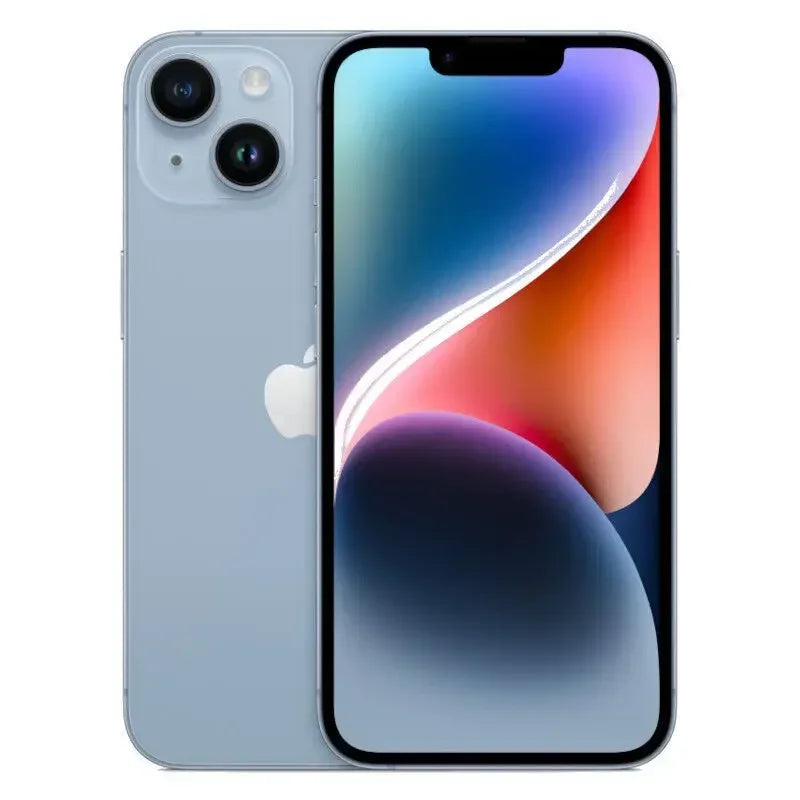 100% original iPhone 14 Dual eSIM Celular 6.1 "OLED Face ID A15 5G Phone Versão dos EUA