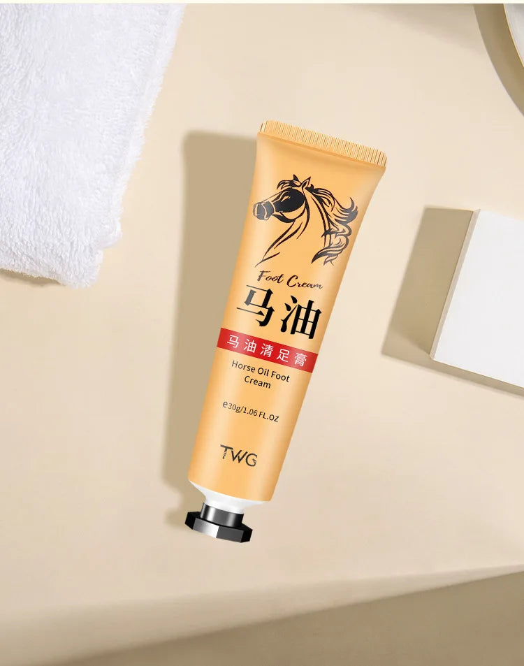 Ma You Qing Creme para pés, Creme hidratante para pés, adequado para pele seca, adequado para cuidados com as mãos e pés para mãos e pés secos