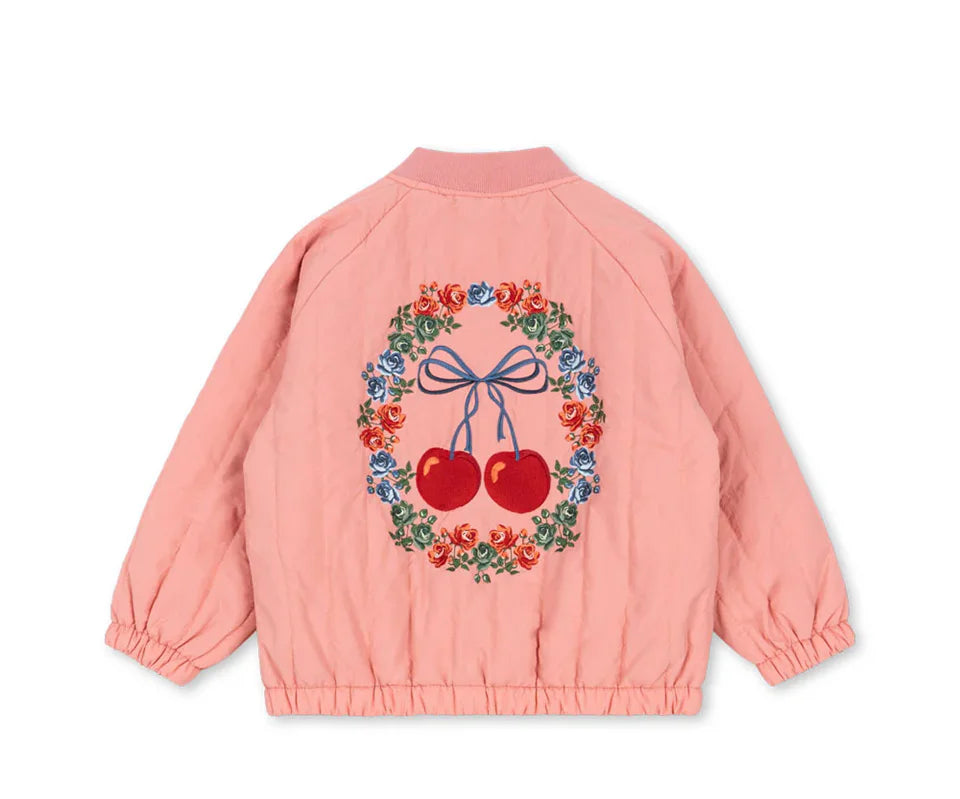 Novo 2025 ks meninas dos desenhos animados algodão velo casacos de inverno da criança meninos jaqueta de lã de cordeiro crianças casaco bordado crianças outwear roupas
