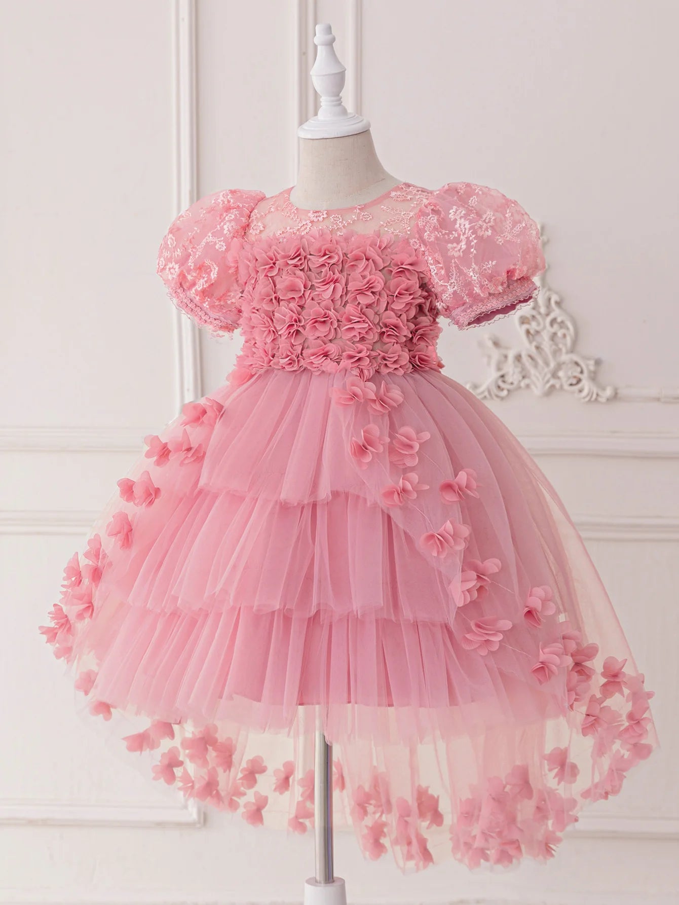 Crianças jovens meninas vestidos para festas piano concertos chiffon plissado vestidos de princesa vestidos de festa meninas vestidos de malha