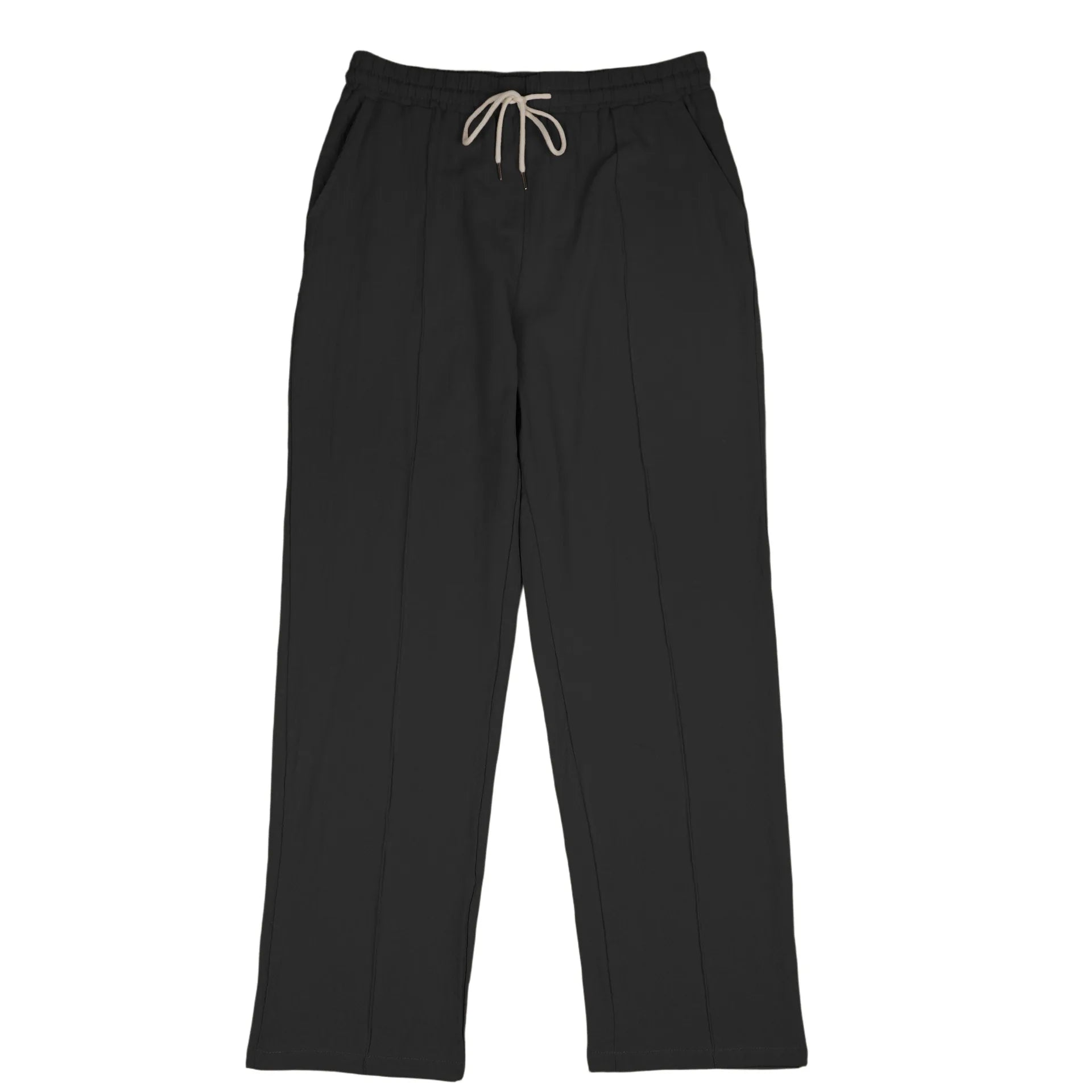 Calças de Linho Americanas Novas Primavera 2026, Tecido Leve e Respirável, Estilo Casual Solto, Cintura com Cordão, Perfeitas para Uso Diário