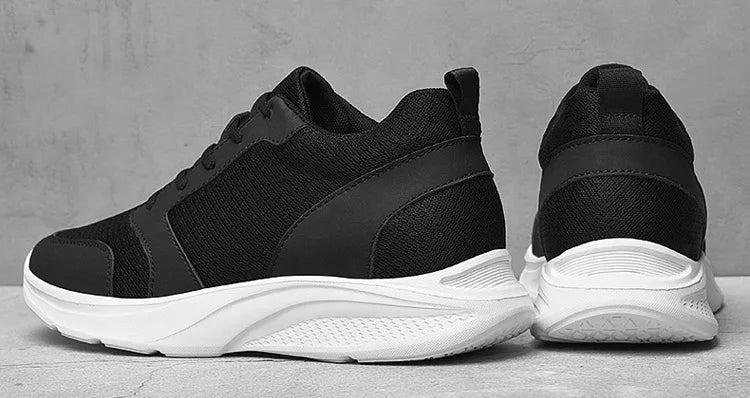 Homens sapatos de elevador aumento de altura tênis sapatos para homem 10cm esportes sapatos casuais invisível sapatos de aumento interno para homem 8cm
