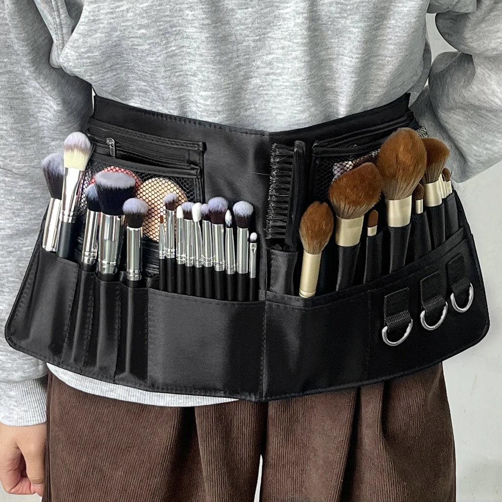 1 maquiador siga maquiagem pacote de cintura profissional drama tripulação carry-on maquiagem reparação escova saco de armazenamento