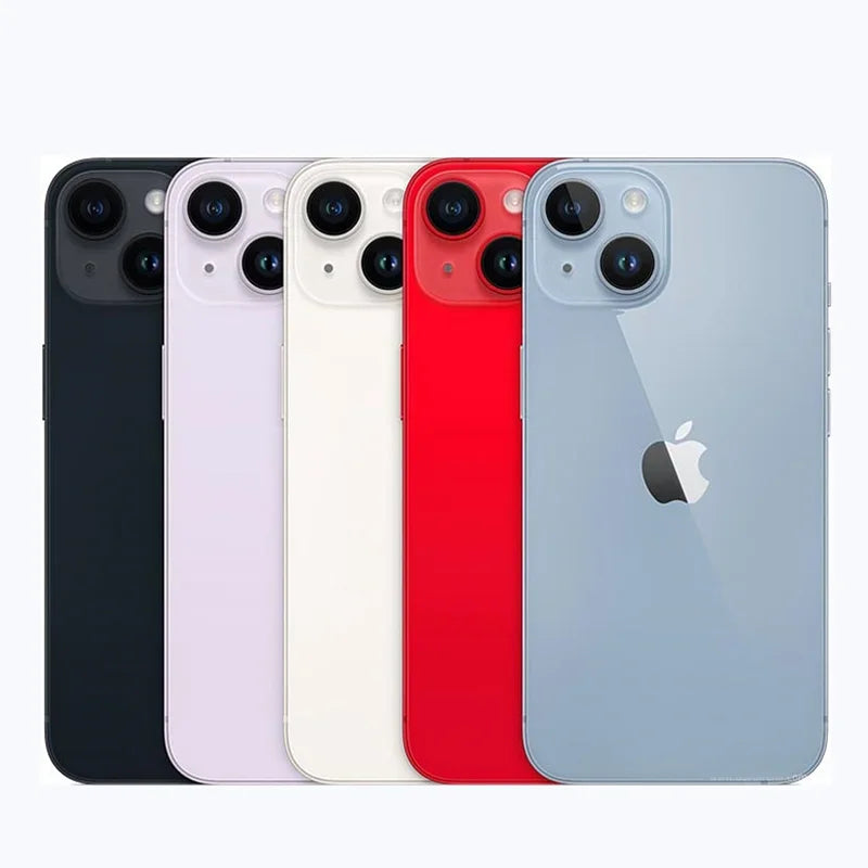 100% original iPhone 14 Dual eSIM Celular 6.1 "OLED Face ID A15 5G Phone Versão dos EUA