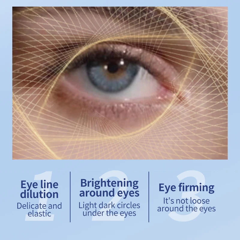 Creme de olhos de massagem elétrico rejuvenescedor para hidratação de linhas finas de rugas